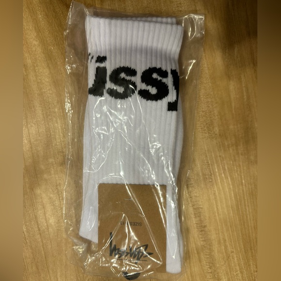 Stussy Logo White Socks - Picture 2 of 4
